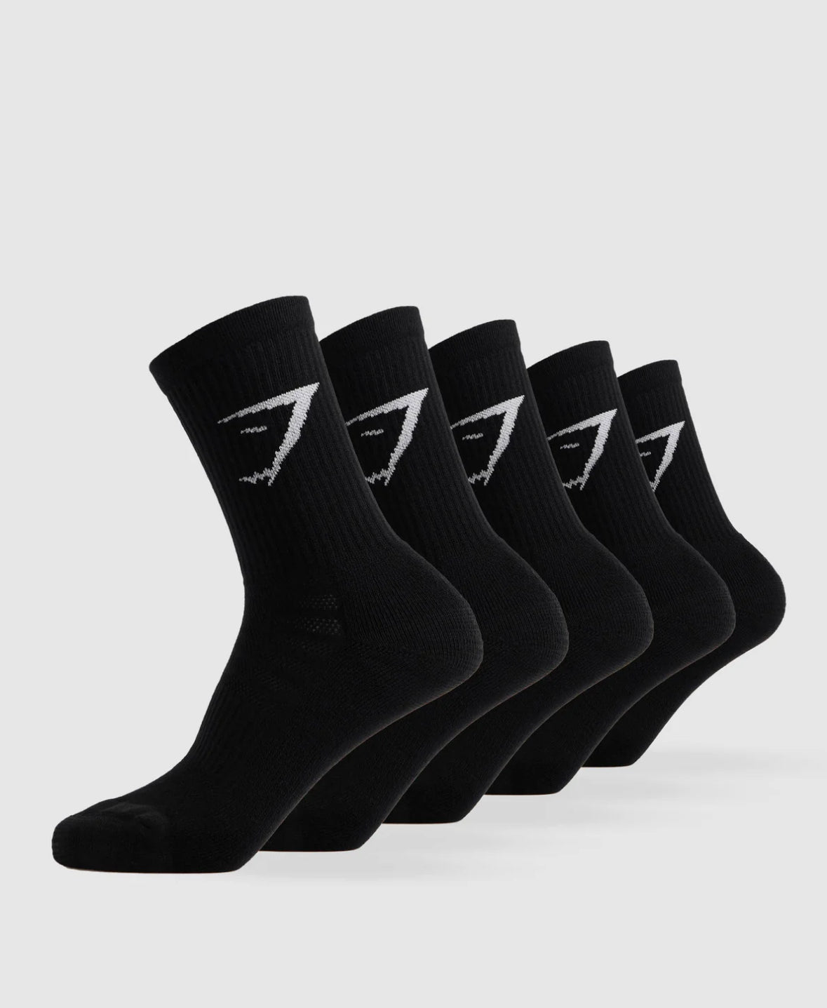 Gymshark Crew Socks 5pk Black