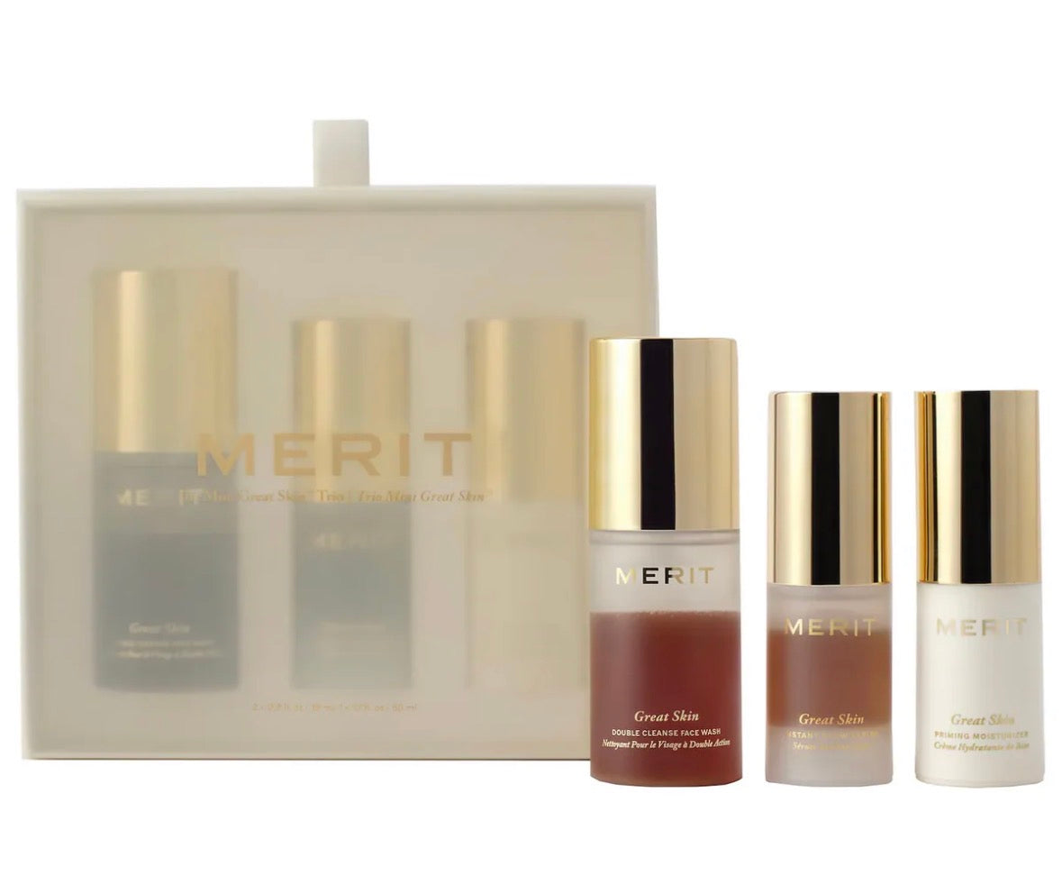 Merit Mini Great Skin Skincare Essentials Gift Set