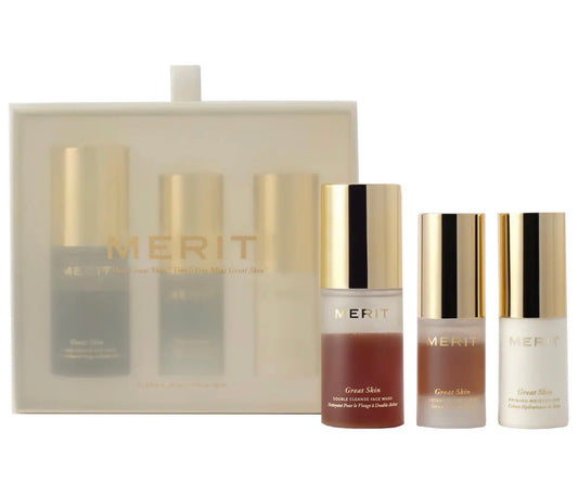 Merit Mini Great Skin Skincare Essentials Gift Set