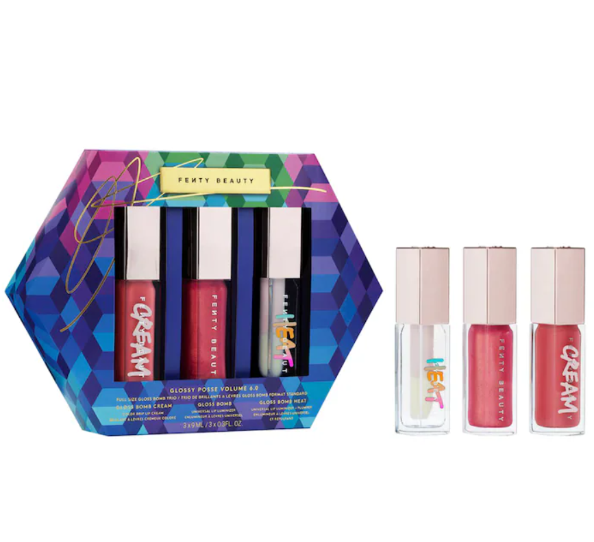 Fenty Beauty by Rihanna Glossy Posse Volume 6.0 Full-Size Gloss Bomb Trio