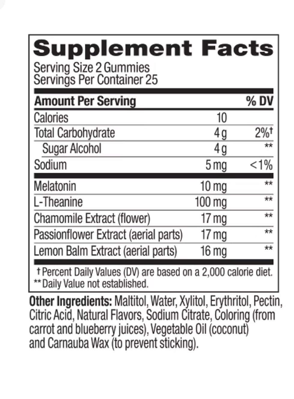 Olly Maximum Sleep 10mg Gummies Strawberry