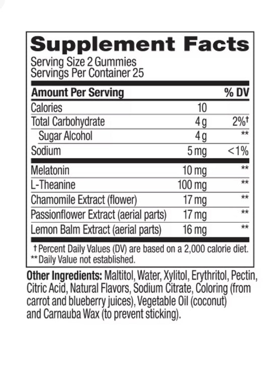 Olly Maximum Sleep 10mg Gummies Strawberry