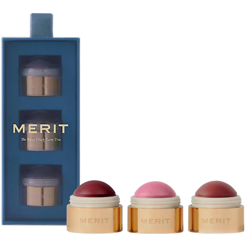 PRE ORDEN Merit Mini Flush Balm Cream Blush Trio Set