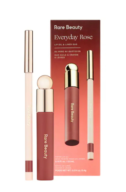PRE ORDEN Rare Beauty by Selena Gomez Everyday Rose Lip Oil & Liner Duo