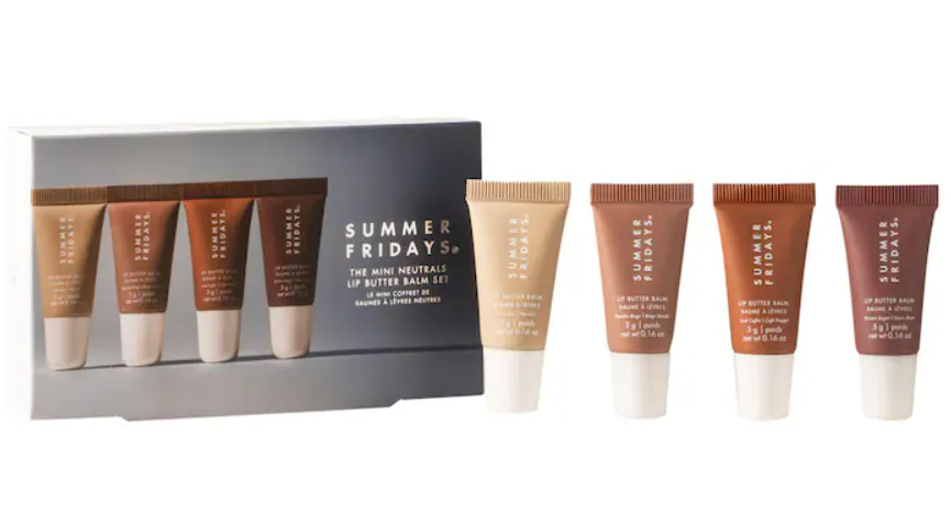 Summer Fridays The Mini Neutrals Lip Butter Balm Set