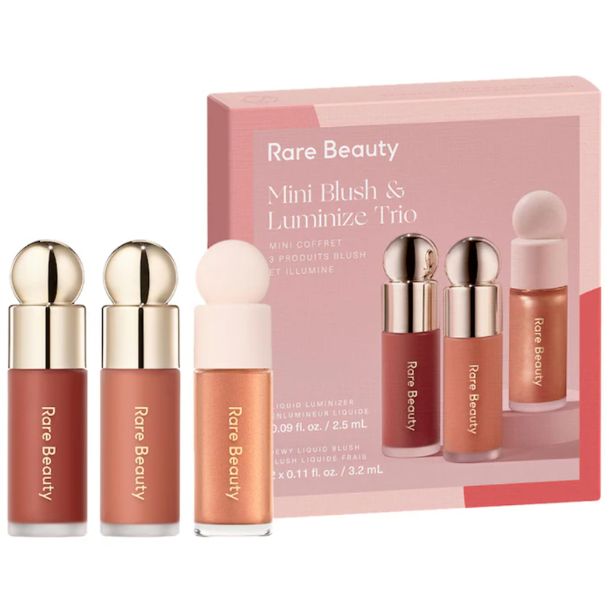 PRE ORDEN Rare Beauty by Selena Gomez Mini Blush and Luminize Trio