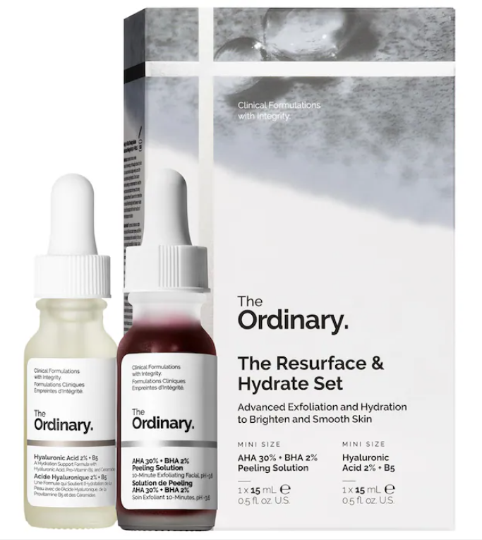 The Ordinary The Resurface & Hydrate Set with Hyaluronic Acid + AHA