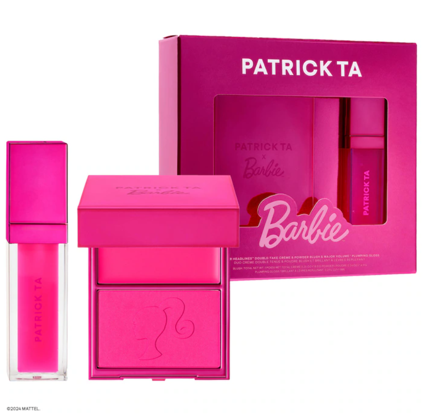 PRE ORDEN Patrick Ta x Barbie™ Blush Duo and Lip Plumper Set