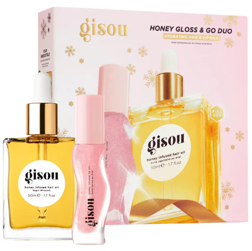 PRE ORDEN Gisou Honey Gloss & Go Duo Value Set 2 pzas