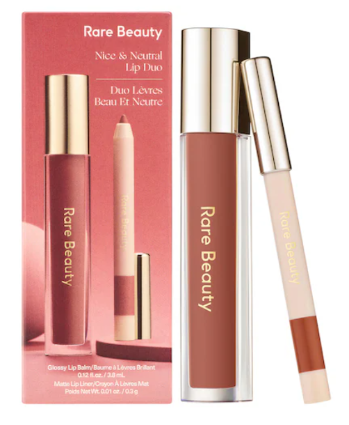 Rare Beauty by Selena Gomez Nice & Neutral Lip Gloss and Liner Duo