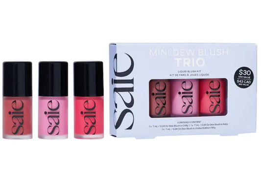 PRE ORDEN Saie Mini Dew Blush Trio Set 3 pzas
