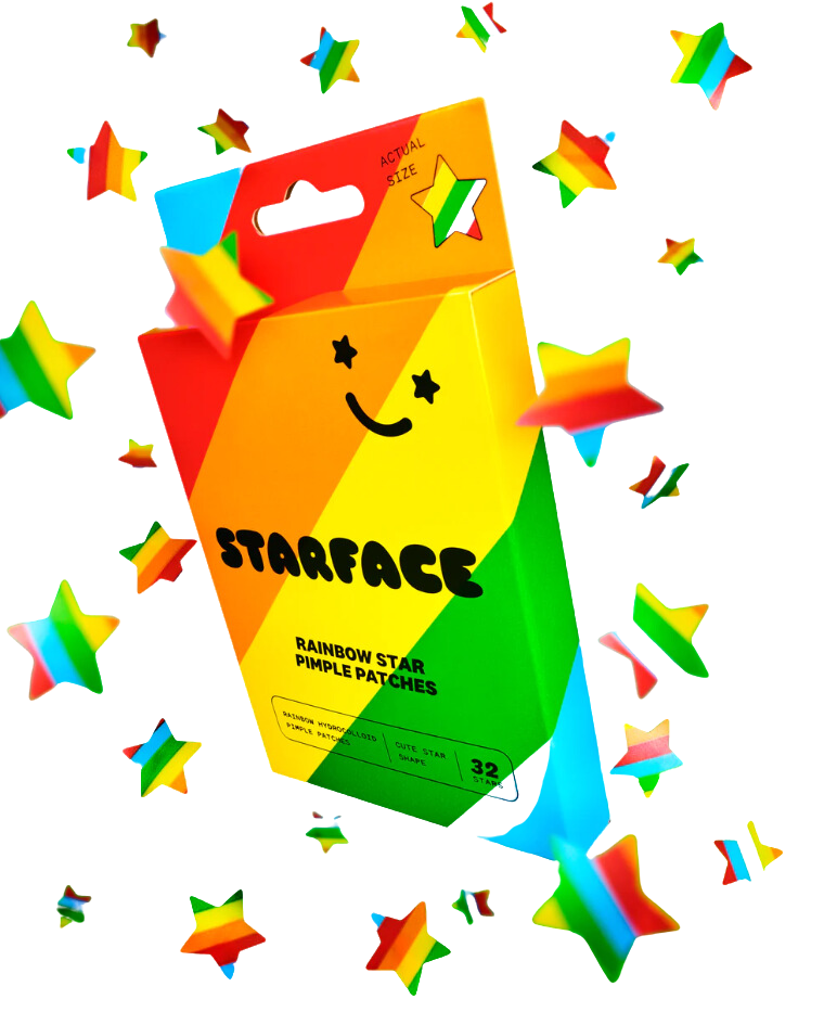 Starface Rainbow Star Pimple Patches 32 pzas