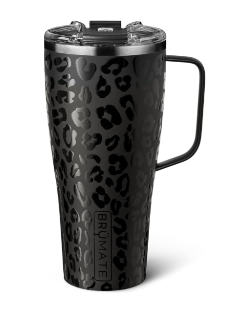 BrüMate Toddy XL Coffee Mug Onyx Leopard 32 Oz