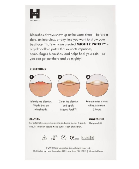Hero Cosmetics Mighty Patch Original Acne Pimple Patches 24 pzas