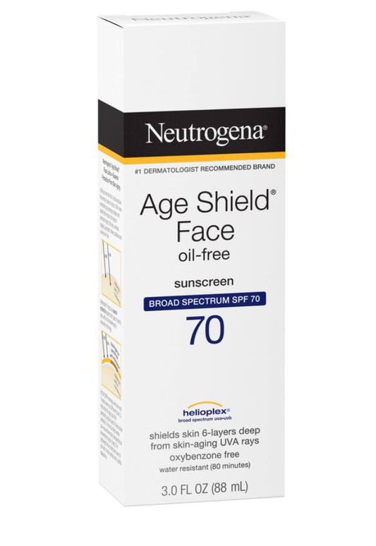 Neutrogena Age Shield® Face Oil-Free Oxybenzone-Free Sunscreen Broad Spectrum SPF 70 88 ml