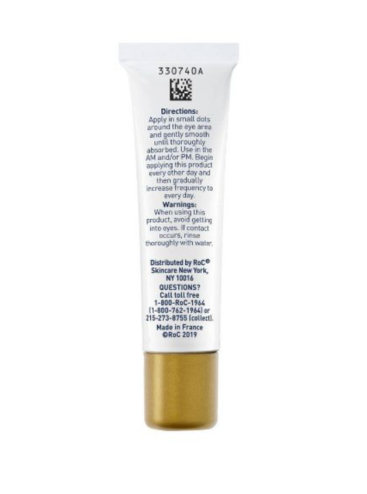 RoC Retinol Correxion Line Smoothing Anti-Aging Wrinkle Eye Cream for Dark Circles & Puffy Eyes 15 ml