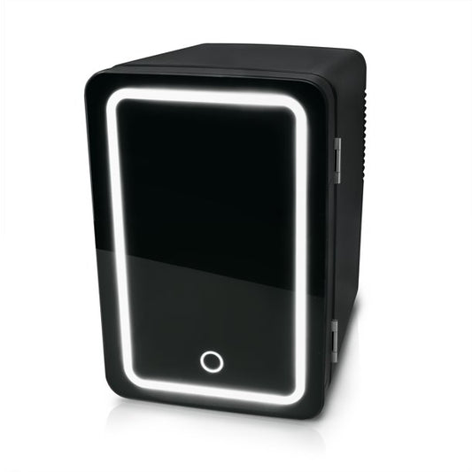 Personal Chiller LED Lighted Mini Fridge with Mirror Door 1 pza