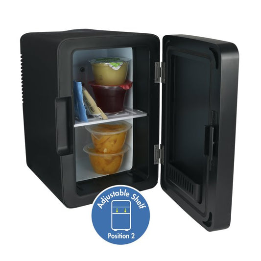 Personal Chiller LED Lighted Mini Fridge with Mirror Door 1 pza