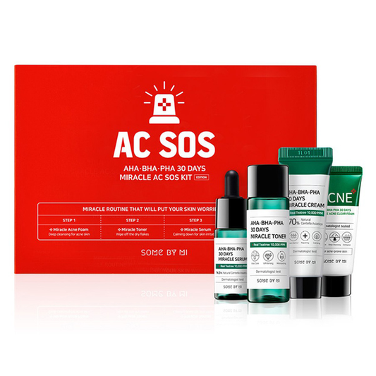 SOME BY MI AHA.BHA.PHA 30 Days Miracle AC SOS Kit 4 pzas