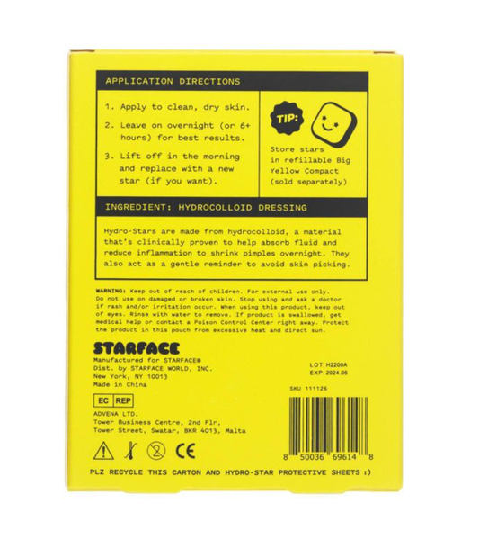 Starface Hydro Stars Pimple Patches 16 pzas