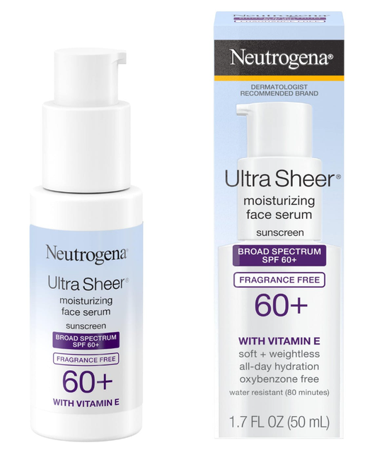 Neutrogena Ultra Sheer® Oil-Free Face Serum With Vitamin E SPF 60+