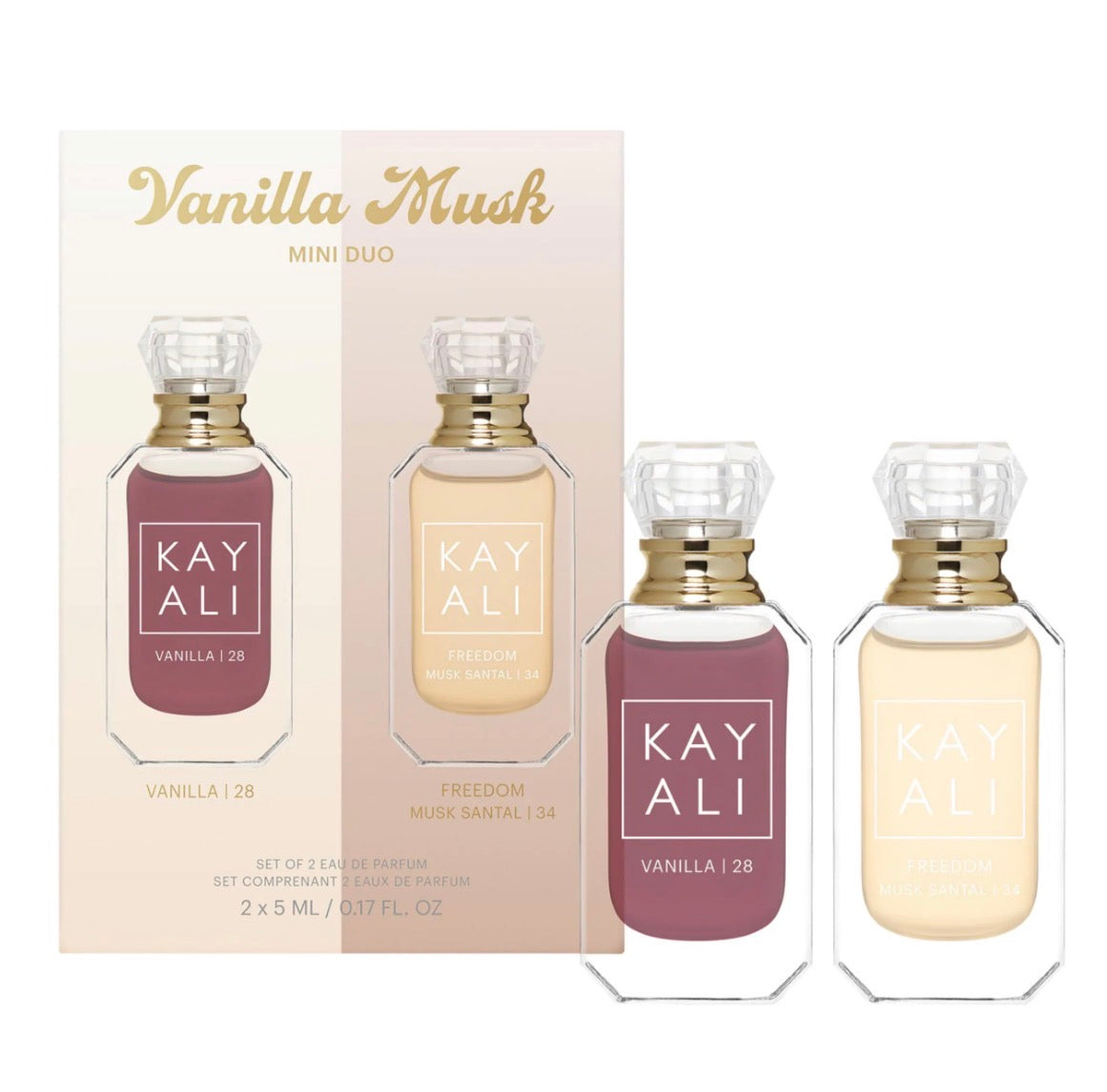 Kayali Vanilla Musk Mini Duo Perfume Gift Set 2 pzas