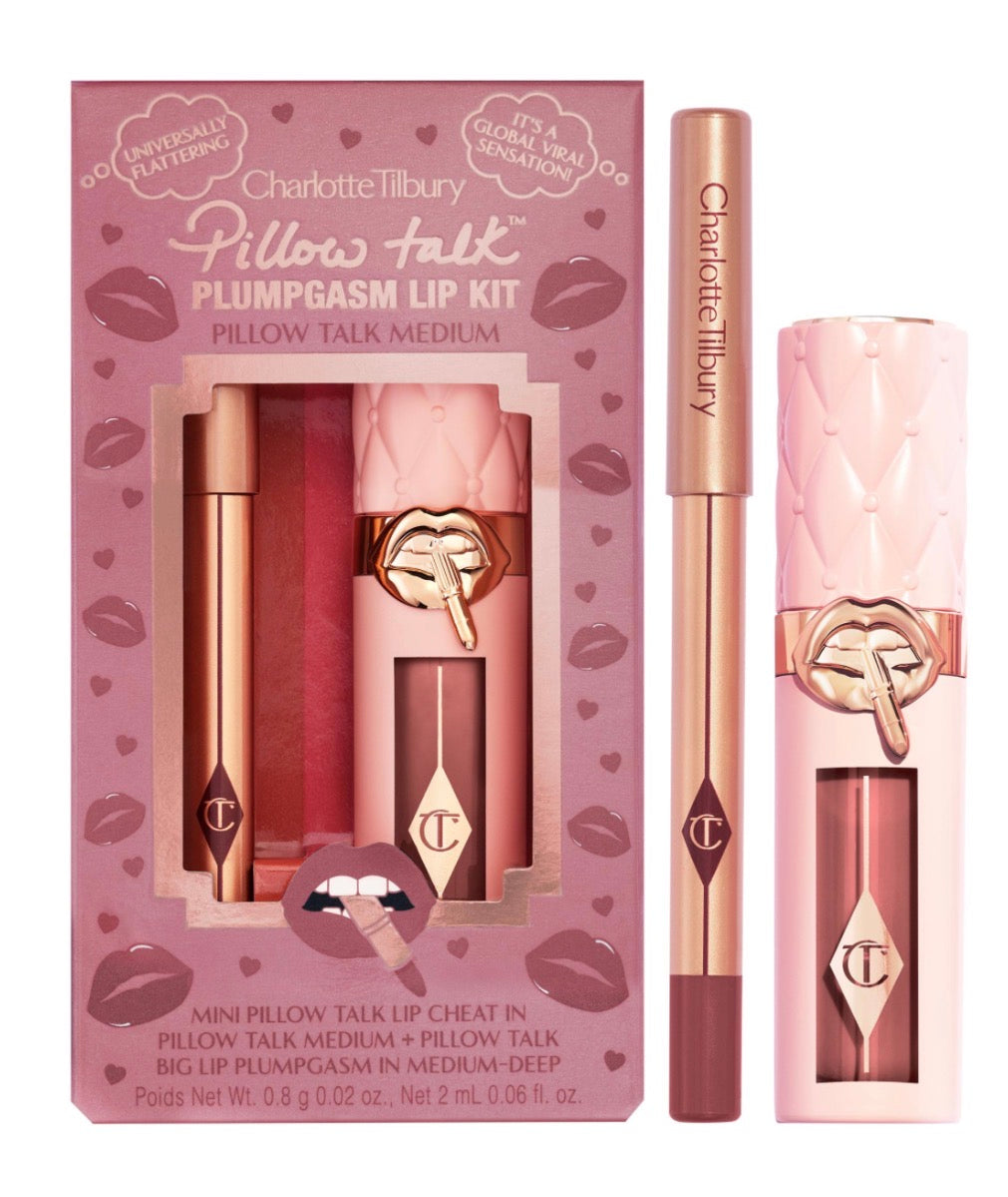 PRE ORDEN Sephora Sale Mini Pillow Talk Plumpgasm Lip Liner and Lip Gloss Set
