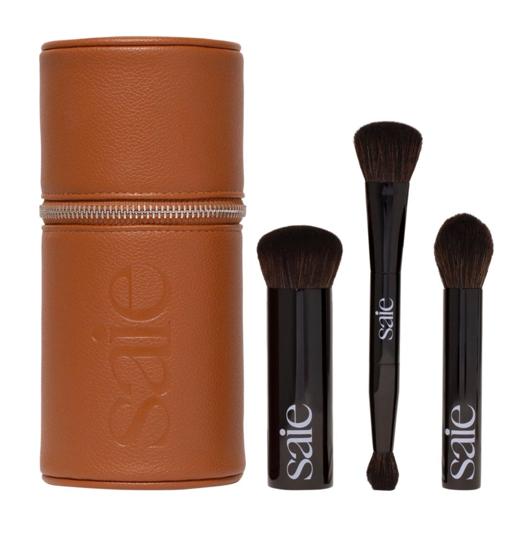 PRE ORDEN Sephora Sale Saie Brush Essentials Makeup Brush Gift Set with Travel Case