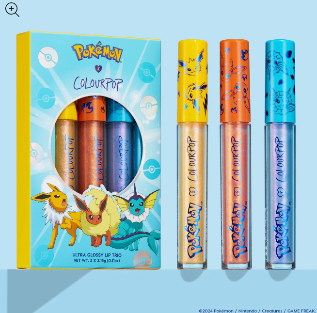 PRE ORDEN Colour Pop Pokemmon Evolution Ultra Glossy Lip Kit 3 pzas