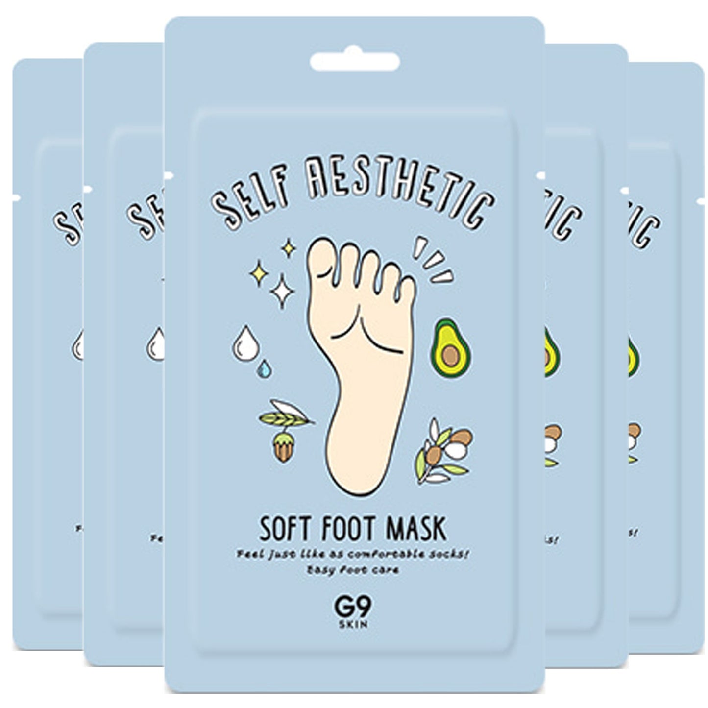 G9 Skin Self Aesthetic Soft Foot Mask 1 pza