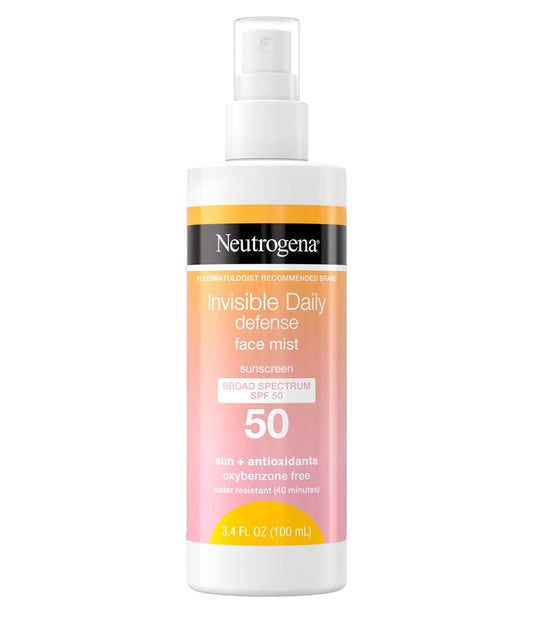 Neutrogena Invisible Daily Defense Sunscreen Face Mist SPF 50  100 ml