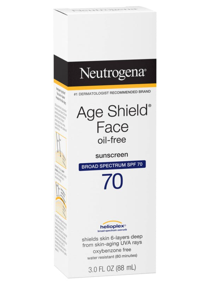 Neutrogena Age Shield® Face Oil-Free Oxybenzone-Free Sunscreen Broad Spectrum SPF 70  88 ml