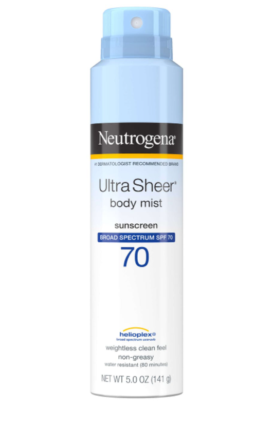 Neutrogena Ultra Sheer Lightweight Sunscreen Spray, SPF 70 141 gr
