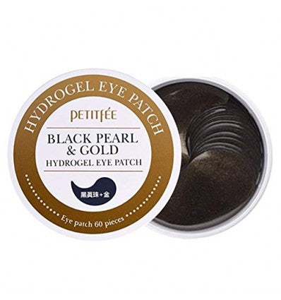 Petitfee Black Pearl & Gold Hydrogel Eye Patch 60 pzas