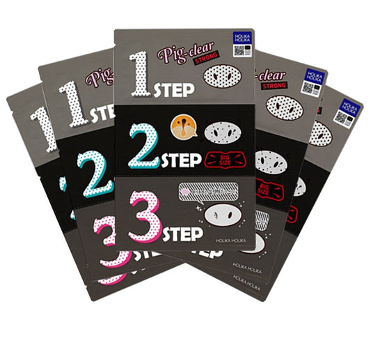 Holika Holika Pig Nose Clear Blackhead 3-Step Kit Strong  1 pieza