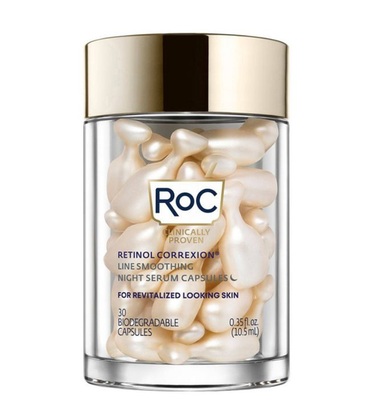 RoC Retinol Capsules Anti-Aging Night Retinol Face Serum Treatment 30 caps