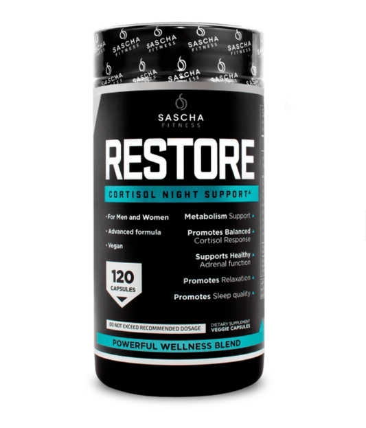 PRE ORDEN Sascha Fitness Restore 120 cápsulas