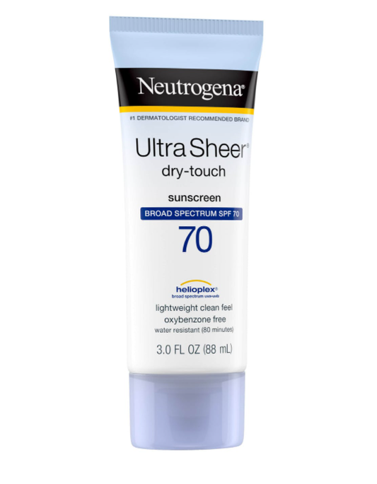 Neutrogena Ultra Sheer® Dry-Touch Oxybenzone-Free Sunscreen Lotion Broad Spectrum SPF 70  88 ml